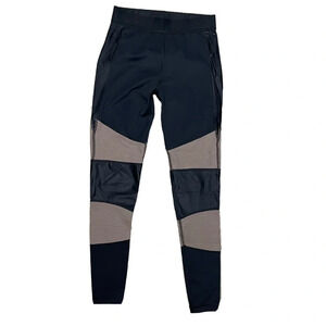 Designer alala color block black tan leggings yoga pants seamless running tights